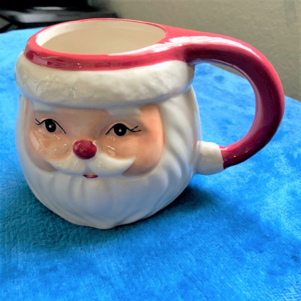 Santa Claus Christmas Ceramic Large Mug Red Nose